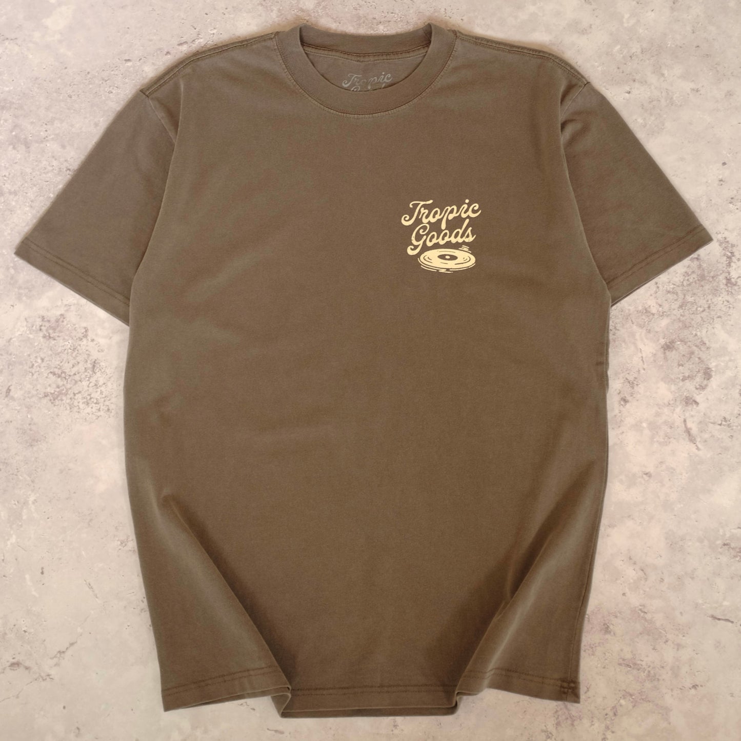 Record Store T-Shirt - Faded Grey