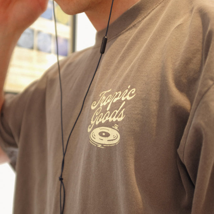 Record Store T-Shirt - Faded Grey