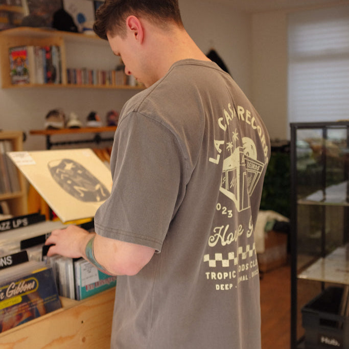 Record Store T-Shirt - Faded Grey