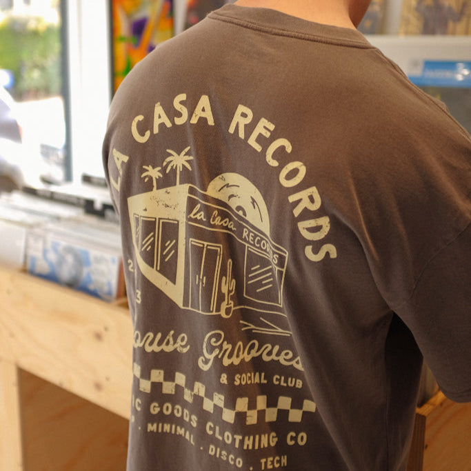 Record Store T-Shirt - Faded Grey
