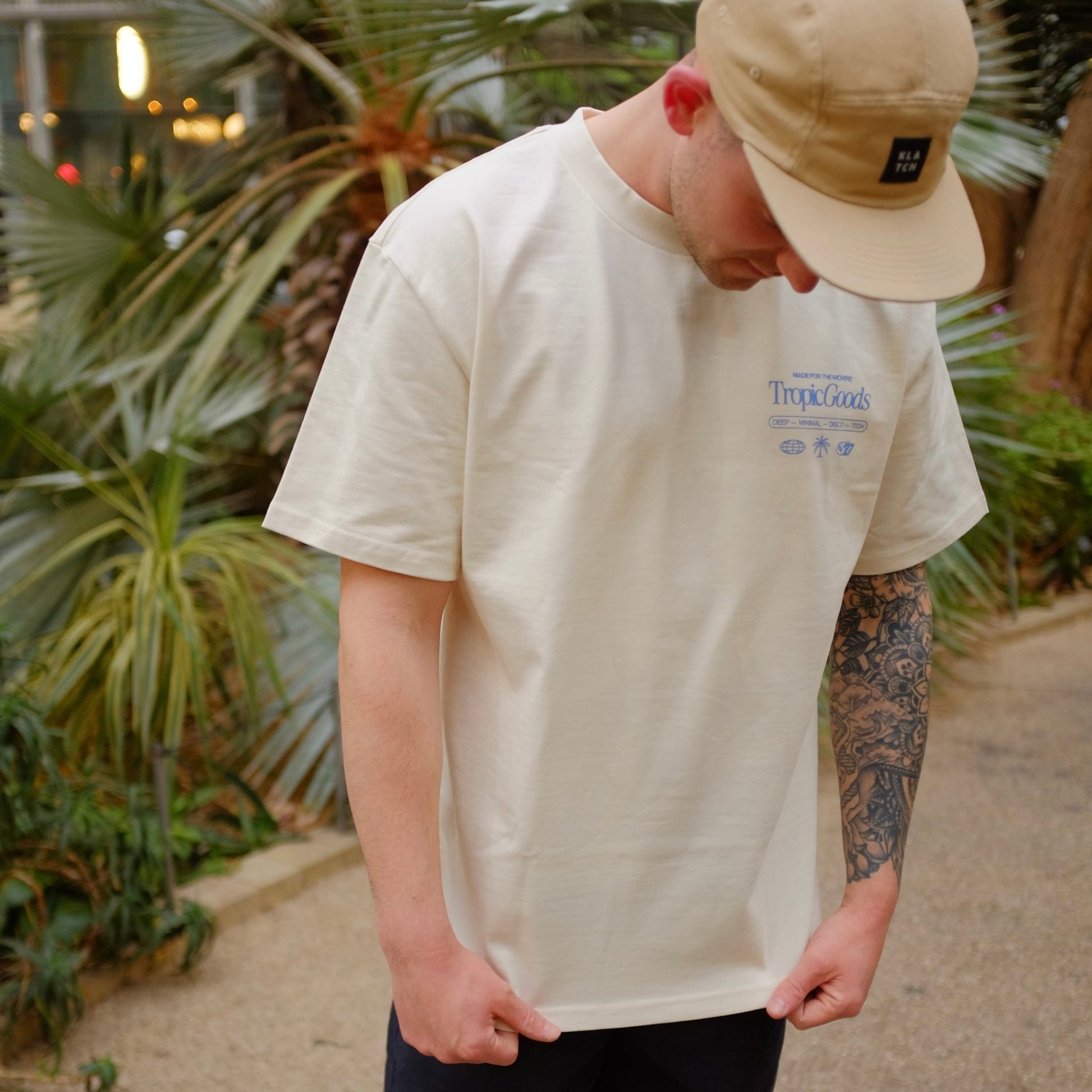 Lost in house t-shirt boxy oversized off white