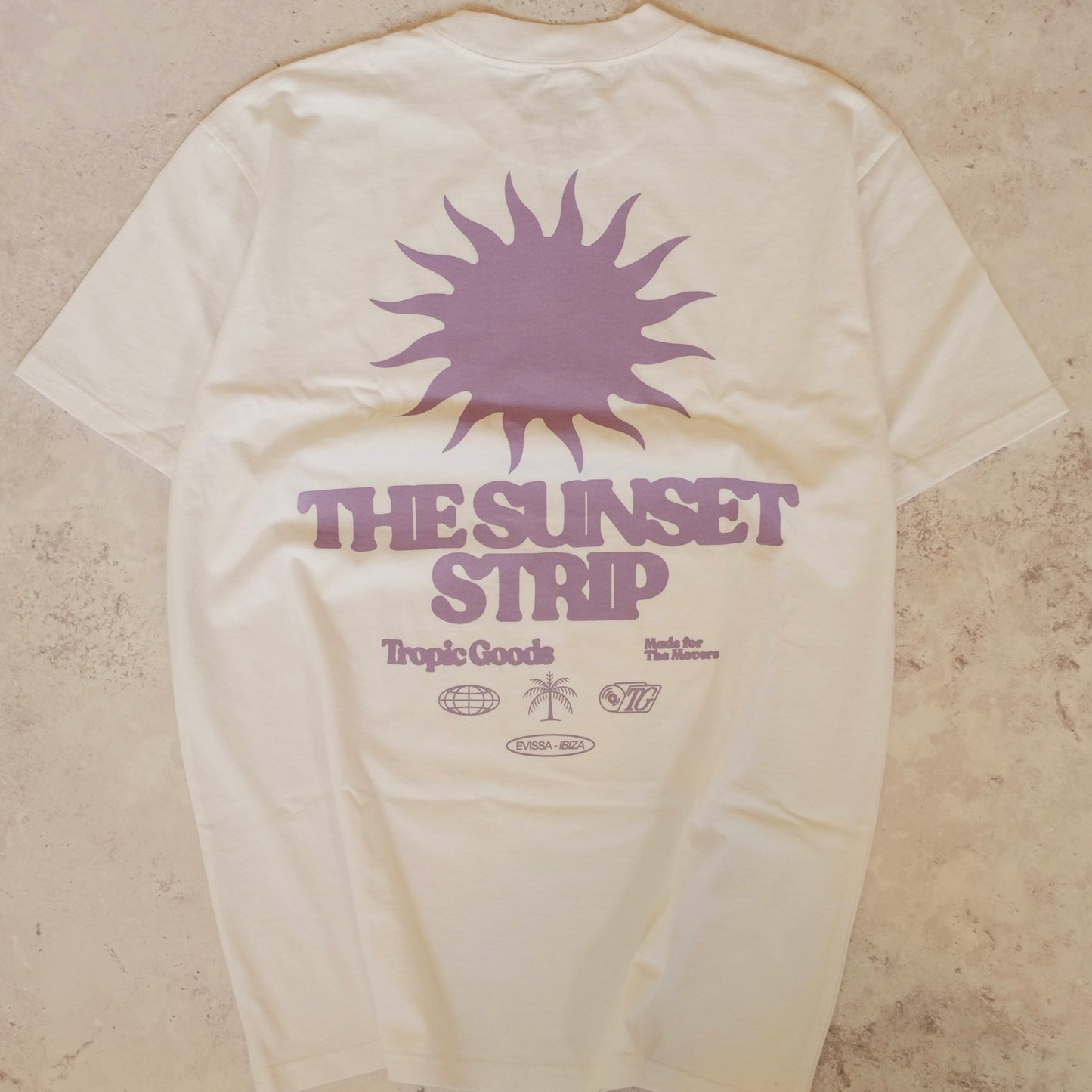 Sunset Strip T-shirt - Faded White