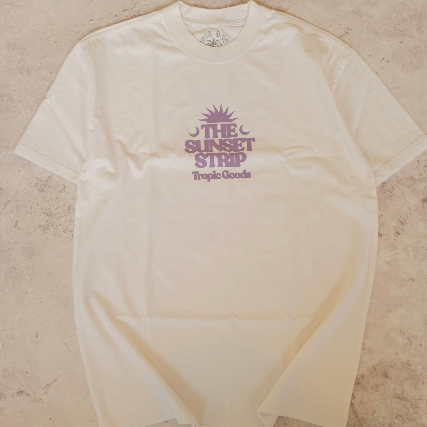 Sunset Strip T-shirt - Faded White