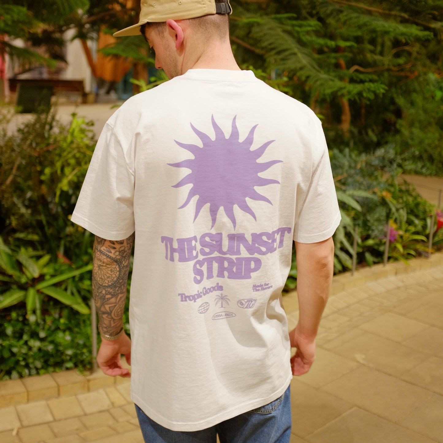 Sunset Strip T-shirt - Faded White